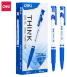 Deli Golyóstoll, DELI Think Q25-BL, 0, 7 mm, kék (GTDTQ25K)