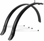 EUROFENDER CITY-VTC 28'' sárvédő szett, LAMPO 58 mm, fekete (pár), klasszikus rozsdamentes rögzítőpálcákkal EUROFENDER Bicikli alkatrészek Kerékpáros kiegészítők Kerékpár sárvédők