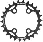 Stronglight 26T 64 mm 2x11 belső lánctányér fekete, 4 karos, XT M8000-SLX M7000, menetes furat nélkül STRONGLIGHT Bicikli alkatrészek Kerékpár alkatrészek Kerékpár lánctányérok