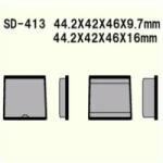 Wesrah VD-413 fékbetét Wesrah Futómű és fék alkatrészek Fékbetétek (tárcsafék)