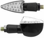 Avoc HINO motorkerékpár irányjelző ABS házzal, átlátszó-fekete, 17 LED, (hossz: 58 mm, magasság: 28 mm, szélesség: 45 mm), EEC jóváhagyással, pár Avoc Elektronika Világítások Indexek