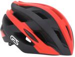 GES ICON-12 országúti kerékpáros sisak felnőtteknek, fekete-piros, in-mold, 54-58 cm, Fit-System, 21 szellőzőnyílás (dobozos) GES Bicikli alkatrészek Kerékpáros ruházat Kerékpáros sisakok