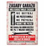 SteelPoster Fém garázs poszter Tábla Tepsi 22 x 31 cm +ajándék (plakat dekoracyjny, metalowa tablica, szyld)