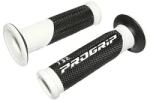 PROGRIP ON ROAD 732 kettős sűrűségű markolat fekete-fehér 125 mm, nyitott végű (pár, országúti motorhoz) ProGrip Bicikli alkatrészek Kerékpár alkatrészek Kerékpár kormányszalagok és markolatok