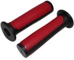 NEWTON BMX markolatpár, fekete-piros, dupla anyagú, L125mm, rögzítőgyűrűvel NEWTON Bicikli alkatrészek Kerékpár alkatrészek Kerékpár kormányszalagok és markolatok