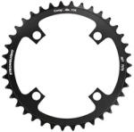 Stronglight Lánckerék e-bike-hoz, szimpla 38T, Ø104 fekete, alumínium 7075, 4 karos (Bosch rendszer 1. és 3. generáció, kompatibilis Brose Spider ref. 181123) STRONGLIGHT Bicikli alkatrészek Kerékpár alkatrészek 