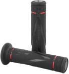 PROGRIP 838 Dual Density piros-fekete markolat, 122 mm, zárt végű (pár), országúti kerékpárhoz ProGrip Bicikli alkatrészek Kerékpár alkatrészek Kerékpár kormányszalagok és markolatok