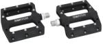 SWITCH Lapos pedál MTB/Downhill/BMX-hez, műanyag, fekete, Ø 9/16 ezüst tapadó tüskékkel (pár) SWITCH Bicikli alkatrészek Kerékpár alkatrészek Kerékpár pedálok
