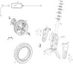 NIU KQI2 első sárvédő szürke NIU Bicikli alkatrészek Kerékpáros kiegészítők Kerékpár sárvédők