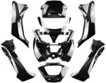 TUNR 8 darabos fekete fényes burkolatalkészlet Piaggio MP3 125-500 2008-2013-as modellhez TUNR Vázak, idomok, kiegészítők Idomok, burkolat elemek