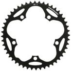 Stronglight lánctányér országúti kerékpárhoz, 5 karos, 48T, Ø130, külső, duralumínium, fekete (SHIMANO 8-9 sebesség típus) STRONGLIGHT Bicikli alkatrészek Kerékpár alkatrészek Kerékpár lánctányérok