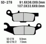 Wesrah VD-278/2 fékbetét Wesrah Futómű és fék alkatrészek Fékbetétek (tárcsafék)