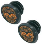 SWITCH MTB kormányvég dugó - Skull fekete-narancs (2 db/csomag) SWITCH Kormányok és tartozékaik Kormányvégek