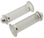 Replay Dome markolat átlátszó-króm, zárt végű (pár) REPLAY Bicikli alkatrészek Kerékpár alkatrészek Kerékpár kormányszalagok és markolatok