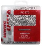 Sram PC-870 7-8 sebességes kerékpárlánc, ezüst-szürke SRAM Bicikli alkatrészek Kerékpár alkatrészek Bicikliláncok
