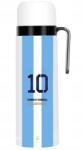  Termosz Argentína Messi No. 10 világoskék-fehér limitált kiadás (B0FF4Z6YPG)