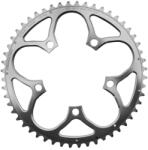 Stronglight lánctányér országúti kerékpárhoz, 5 karos, 52T × 110 mm, külső, ezüst, alumínium, 9-10 sebességes (SHIMANO típus) STRONGLIGHT Bicikli alkatrészek Kerékpár alkatrészek Kerékpár lánctányérok