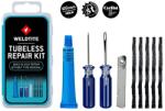 WELDTITE tubeless kerékpár javítókészlet MTB-hez, külső javítással, zsinórdugókkal, dobozban (ragasztó 5g + jelölő + 5 szál + kaparó + tű + vágó) WELDTITE Bicikli alkatrészek Kerékpár alkatrészek Kerékpár gumi