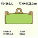 Wesrah Vesrah VD-969RJL fékbetét Wesrah Futómű és fék alkatrészek Fékbetétek (tárcsafék)