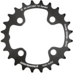 Stronglight MTB lánckerék 24T, 64 mm, 2x10 belső, fekete, 4 karos, SRAM XO+SHIMANO (kivéve XT-XTR), menetes furat nélküli, 3, 5 mm vastag STRONGLIGHT Bicikli alkatrészek Kerékpár alkatrészek Kerékpár lánctányérok