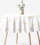 Goldea húsvéti kör alakú pamut terítő - kacsák Ø 140 cm