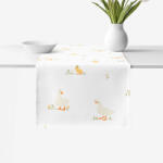 Goldea húsvéti pamut asztali futó - kacsák 35x180 cm