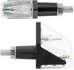 Replay WING univerzális irányjelző, átlátszó, 3 narancssárga LED, gyantatest, matt fekete, pár (62 mm hosszú, 20 mm magas, 52 mm széles) REPLAY Elektromos alkatrészek Világítás és fényjelzés Irányjelzők Komp