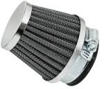 Replay Légszűrő KN acél ráccsal, króm, egyenes rögzítés Ø 28-35 mm, L50 mm (teljes hossz: 80 mm, tölcsér hossz: 60 mm) REPLAY Motor alkatrészek Légszűrők Légszűrők (tuning, univerzális)