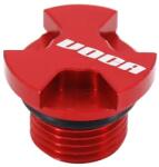 Voca Racing VOCA EVO V2 olajbetöltő kupak Derbi 50 Senda, GPR-hez, alumínium, CNC, piros Voca Racing Motor alkatrészek Olajfilterek, olajpumpák