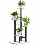  Virágágyás Állvány Fém Álló Loft Növény Könyvespolc (KWIETNIK3)