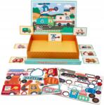 Lelin Mágneses Puzzle Autók Repülőgép Kotrógép Mentő Kukásautó Vonat Doboz (6955273522299)