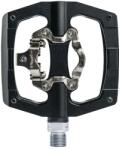 SWITCH Gravel/VTT pedál - automata vagy standard, CNC alumínium, fekete, 90 x 90 mm (Shimano SPD kompatibilis) (pár) SWITCH Bicikli alkatrészek Kerékpár alkatrészek Kerékpár pedálok