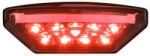 Avoc univerzális motorkerékpár hátsó lámpa - 9 LED (3 vezetékes), füstszínű, EEC engedéllyel Avoc Elektronika Világítások Hátsó lámpák