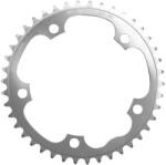 Stronglight lánckerék országúti kerékpárhoz, 5 karos, 42T, Ø130, belső, ezüst, alumínium 7075, 9-10 sebesség, SHIMANO típus STRONGLIGHT Bicikli alkatrészek Kerékpár alkatrészek Kerékpár lánctányérok