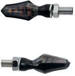 TAAC FR18 9 LED-es füst-fekete motorkerékpár irányjelző pár (M8 - hossz: 48 mm - magasság: 19 mm) prémium minőség, ECE jóváhagyással TAAC Elektronika Világítások Indexek