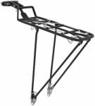 PLETSCHER Quick Rack hátsó csomagtartó - gyorskioldós, fekete alumínium (nyeregszárra Ø24 + 35 mm) - max. terhelés 27 kg - kitámasztóval - szerszám nélkül levehető PLETSCHER Bicikli alkatrészek Kerékpáros kiegé