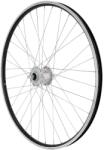 VELOX trekking kerékpár első kerék 700x35, ER10 alu, fekete, dupla falú, ezüst Shimano agy, 6V 3W dinamó (világításhoz), V-fék kompatibilis, tömör tengely VELOX Bicikli alkatrészek Kerékpár alkatrészek Keré