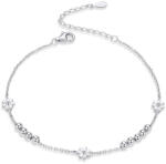 BeSpecial Bratara argint cu floricele si bilute (BST0074)