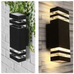 Masterled Aplica dubla de exterior, IP54, 2 spoturi x GU10, carcasa aluminiu, negru (LVT2833)