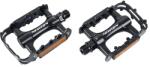 NEWTON MTB lapos pedál alumínium, fekete, csapágyas, 9/16" (pár) NEWTON Bicikli alkatrészek Kerékpár alkatrészek Kerékpár pedálok