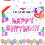 IDei Set baloane Happy Birthday, litere folie metalizata, 40 cm (BSM047616)