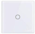 Masterled Intrerupator touch RF, panou tactil cu 1 buton iluminat, control telecomanda, alb (SETLVT2282)