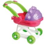 BURAK TOYS Carucior landou pentru papusi, din plastic, multicolor, 73x46x32 cm (19531)