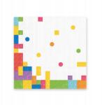 PartyPal Papírszalvéta Színes Építőkockák születésnapra 33x33cm 10db