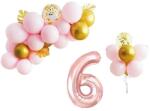 IDei Set 31 baloane, aranjament petrecere aniversara, Cifra 6, 70 cm (BSM063235)