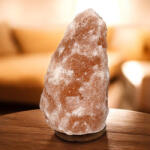 Procart Lampa de sare decorativa, 5-6 kg, baza din lemn (SALT5-6)