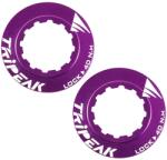 TRIPEAK Center Lock alumínium ultrakönnyű rögzítőanya pár, lila, 7g TRIPEAK Bicikli alkatrészek Kerékpár alkatrészek Kerékpár kerekek