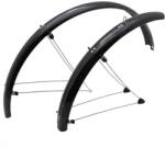 Stronglight Country 60mm sárvédő MTB-hez, 26" - fekete, rozsdamentes acél rögzítőrúdakkal (teljes szett) STRONGLIGHT Bicikli alkatrészek Kerékpáros kiegészítők Kerékpár sárvédők