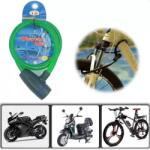 Procart Cablu antifurt bicicleta, lungime cablu 150 cm, 2 chei inchidere (ELSK98)