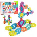 Procart Set de constructie Fulgi de zapada, 120 elemente diferite dimensiuni, multicolor (CH1096) Jucarii de constructii magnetice